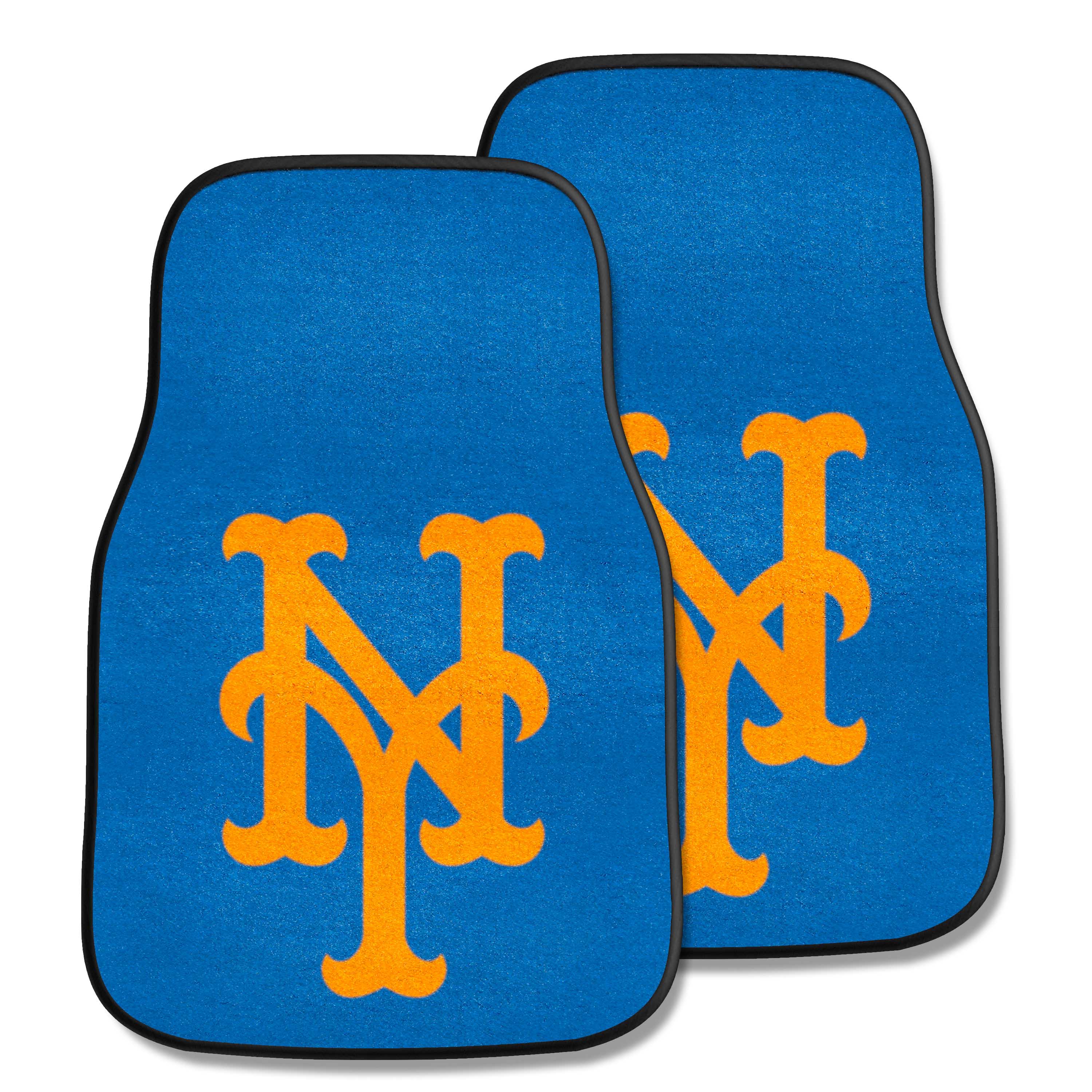 New York Mets Front Carpet Car Mat Set - 2 Pieces