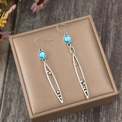 Alloy Rhinestone Asymmetric Earrings - Trendsi