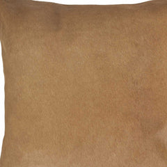 18" Tan Cowhide Throw Pillow