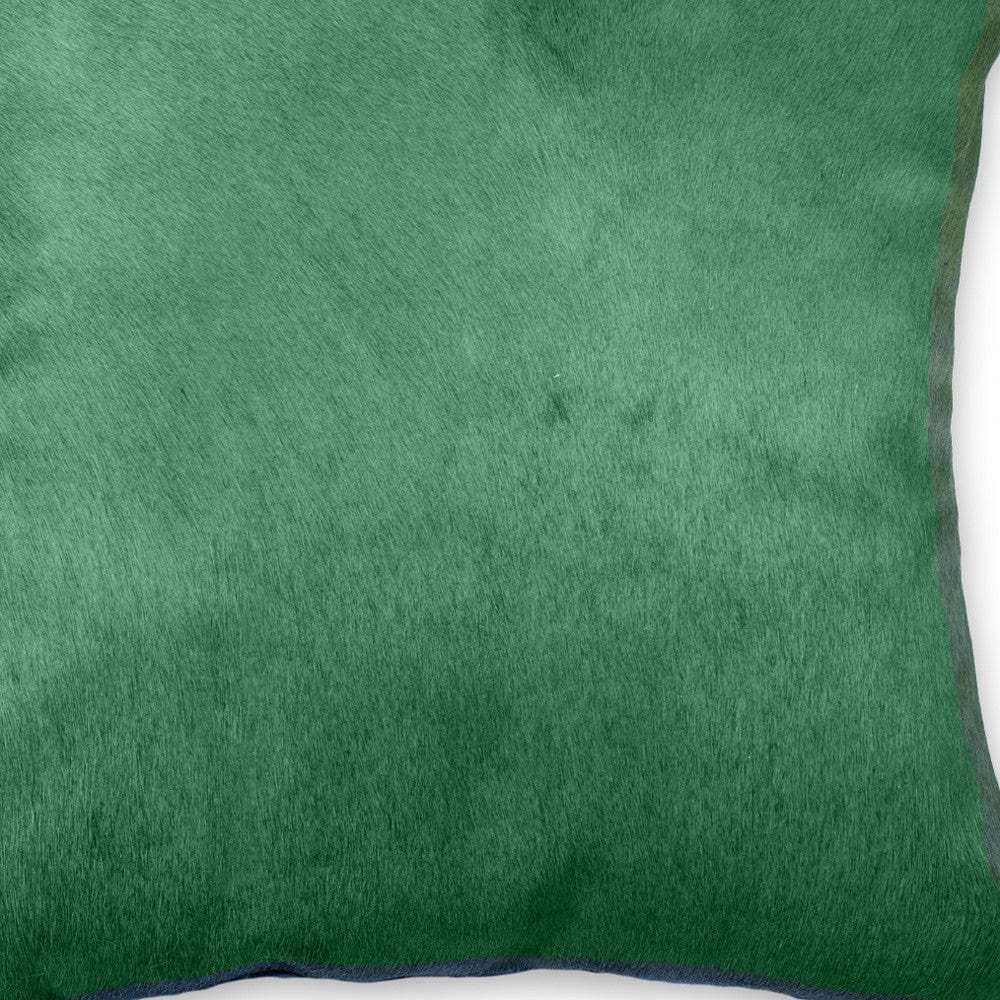 18" Verde Cowhide Throw Pillow - Homeroots