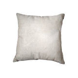 18" X 18" X 5" Off White Cowhide  Pillow