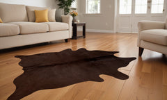 72" X 84" Chocolate Cowhide - Rug