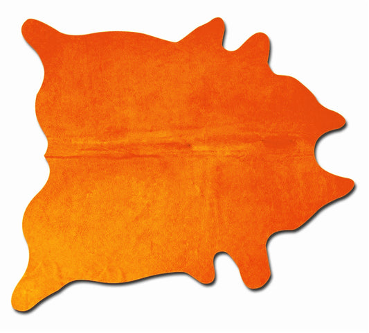 72" X 84" Orange Cowhide - Rug