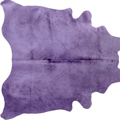 6' X 7' Purple Cowhide Cowhide Area Rug - Homeroots