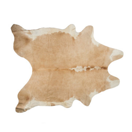 72" X 84" Tan And White Cowhide - Rug