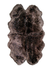 Chocolate Animal Print Area Rug - Homeroots