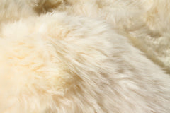 6' X 6' Gold Shag Sheepskin Area Rug - Homeroots