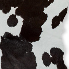 2' X 3' Brown and White Cowhide Hand Woven Area Rug