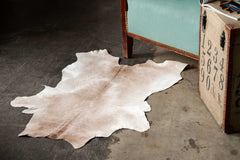 2' X 3' Natural Cowhide Hand Woven Area Rug