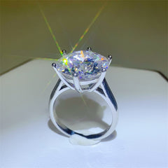 10 Carat Moissanite 925 Sterling Silver Ring - Trendsi