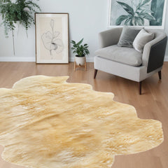 Gold Animal Print Area Rug