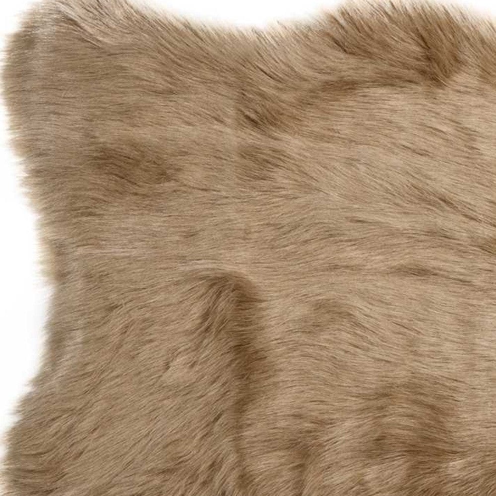 24" X 36" X 1.5" Tan Sheepskin - Area Rug