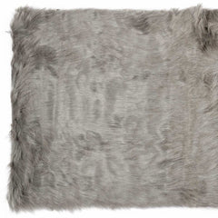 3' X 5' Gray Rectangular Faux Fur - Area Rug - Homeroots