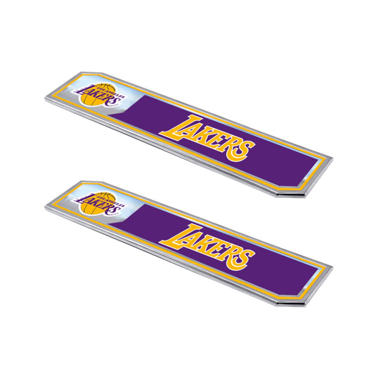 Los Angeles Lakers 2 Piece Heavy Duty Aluminum Embossed Truck Emblem Set