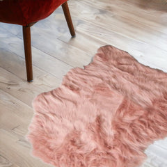 2' X 3' Dusty Rose Animal Print Area Rug