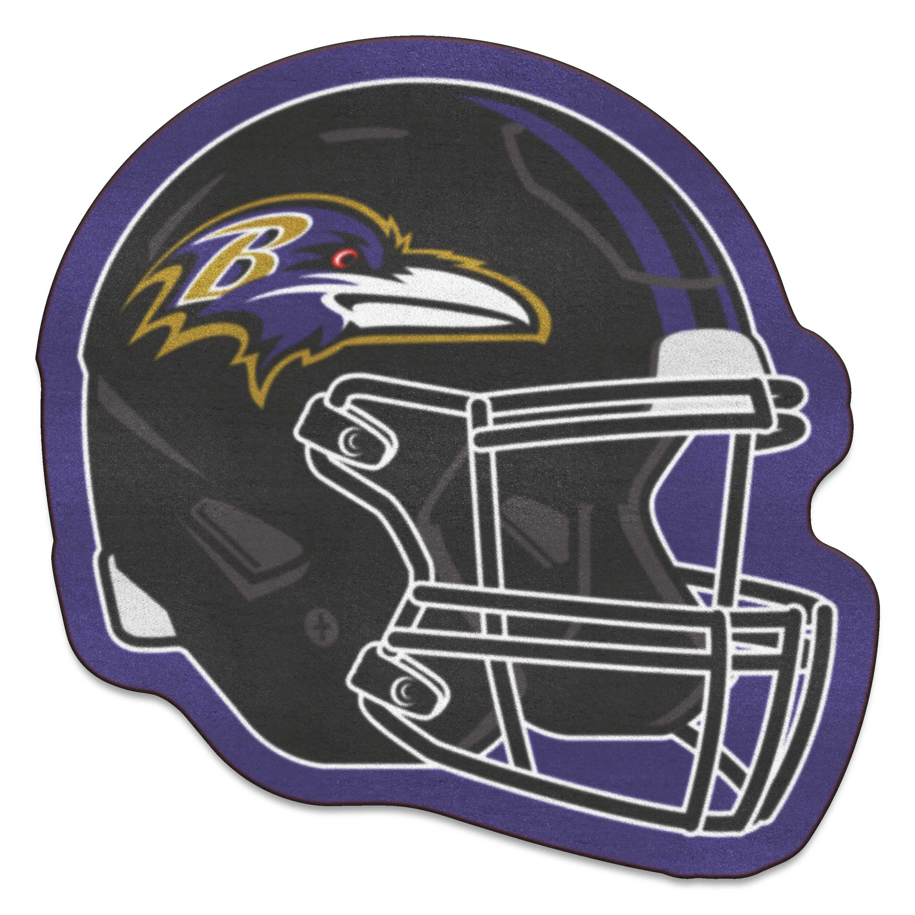 Baltimore Ravens Mascot Helmet Rug - Baltimore Ravens