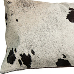 12" X 20" Chocolate Cowhide Throw Pillow