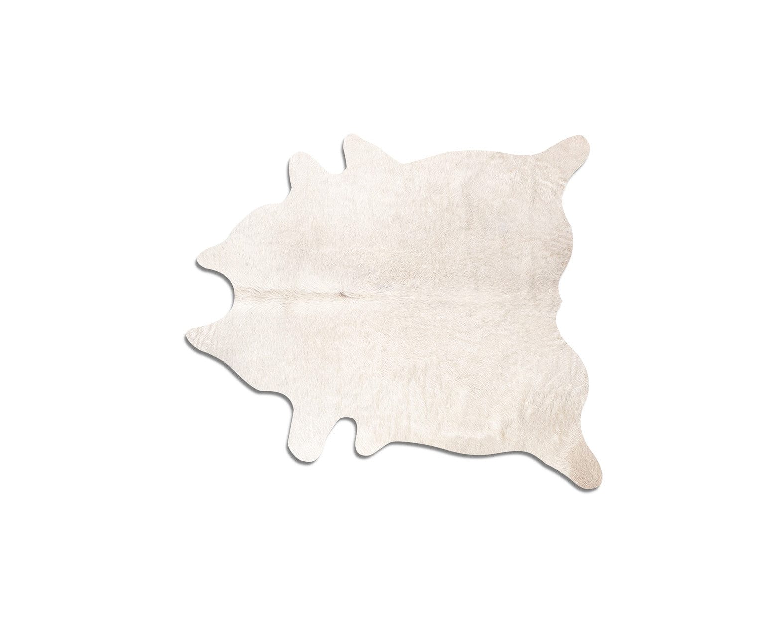 60" X 84" Off White Cowhide  Rug