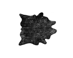 60" X 84" Black And Silver Cowhide - Area Rug - Homeroots