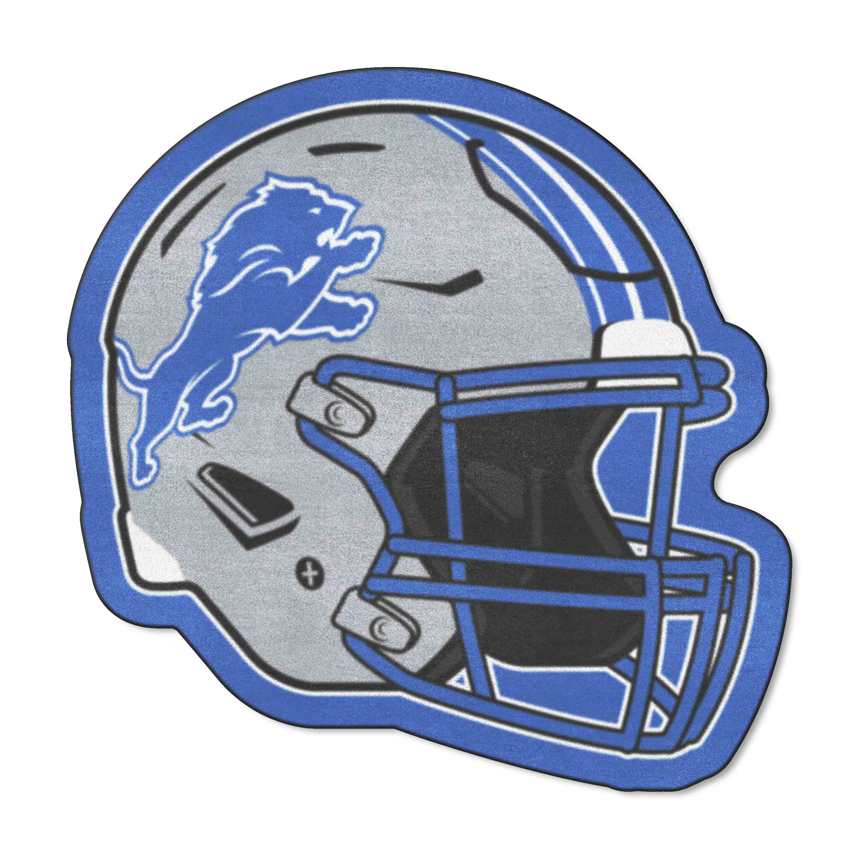 Detroit Lions Mascot Helmet Rug