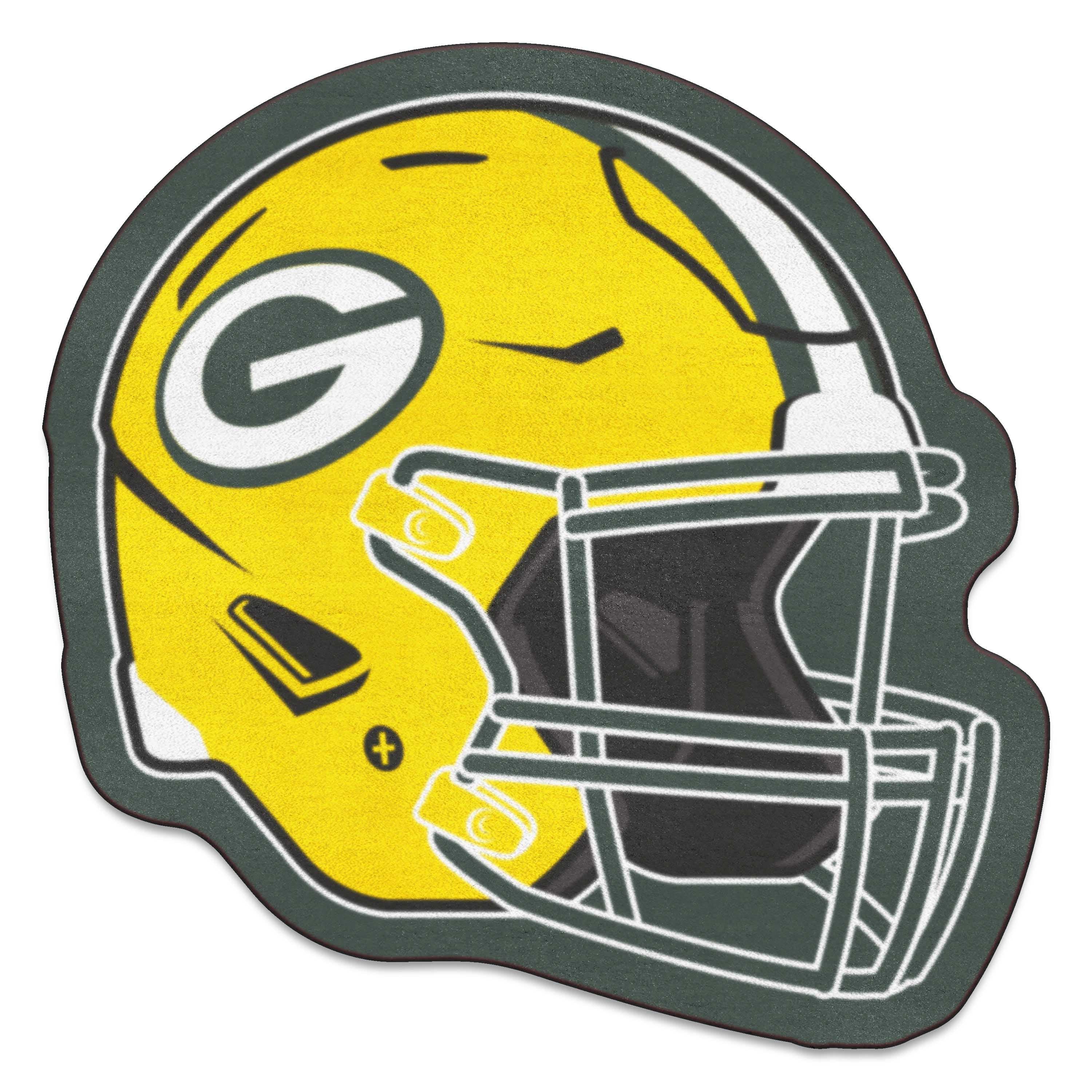 Green Bay Packers Mascot Helmet Rug - Green Bay Packers