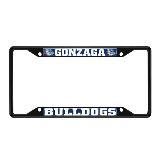 Gonzaga Bulldogs Metal License Plate Frame Black Finish - Gonzaga