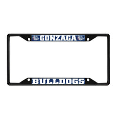 Gonzaga Bulldogs Metal License Plate Frame Black Finish