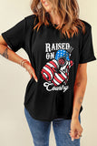 RAISED ON COUNTRY Round Neck T-Shirt - Flyclothing LLC