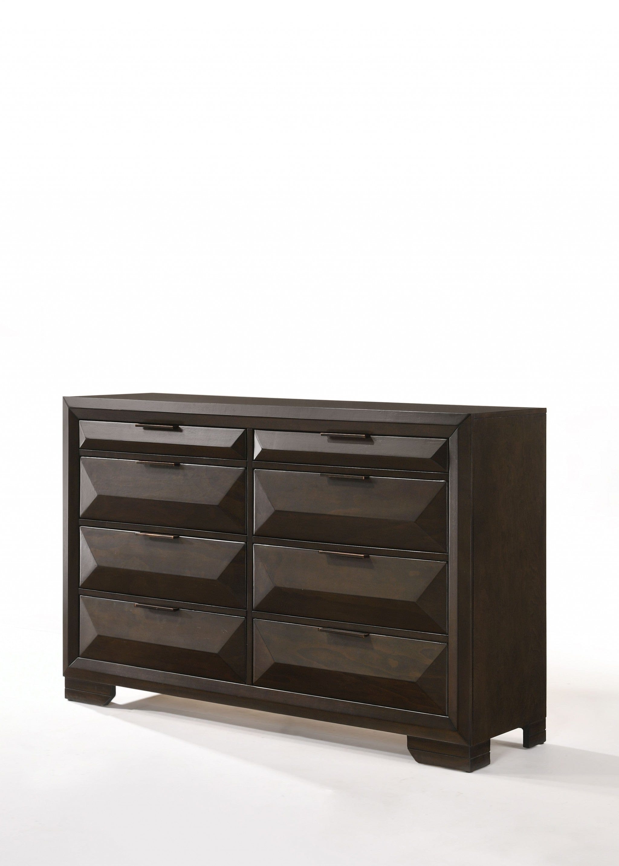 59" Espresso Solid Wood Standard Dresser/Chest - Homeroots