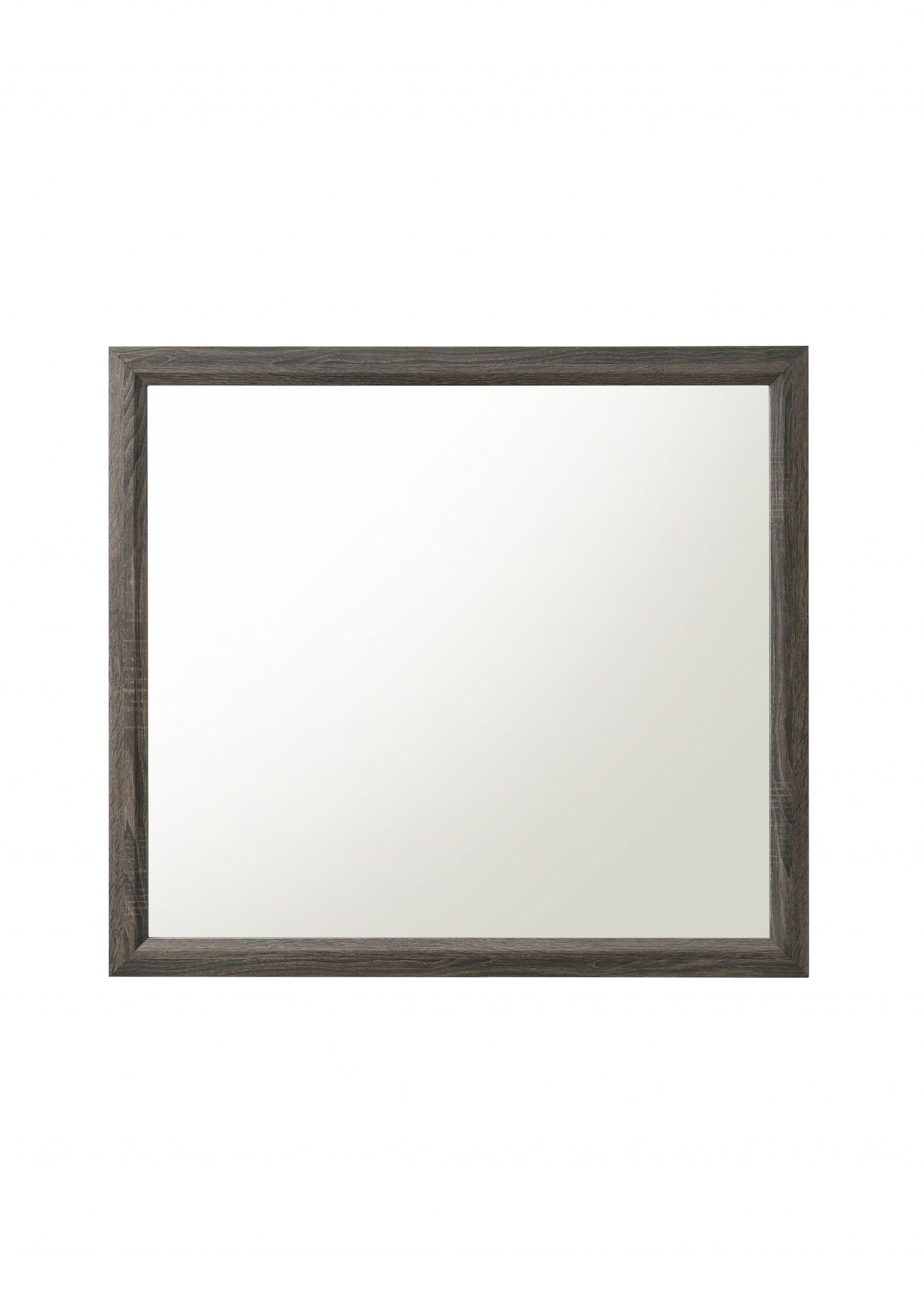 35" Rectangle Wall Mounted Accent Mirror With Frame - Homeroots