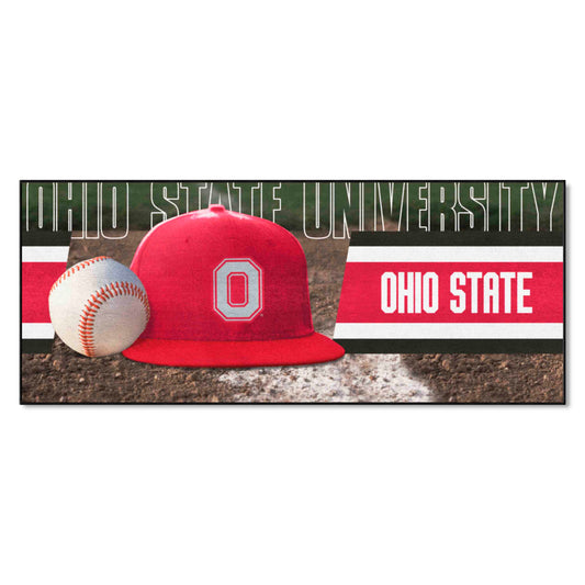 Ohio State Buckeyes Baseball Runner Rug - 30in. x 72in. - Ohio State