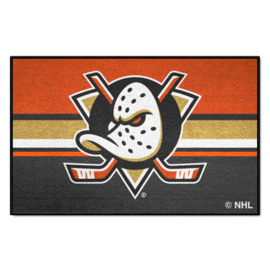 Anaheim Ducks Starter Mat Accent Rug - 19in. x 30in. Uniform Alternate Design