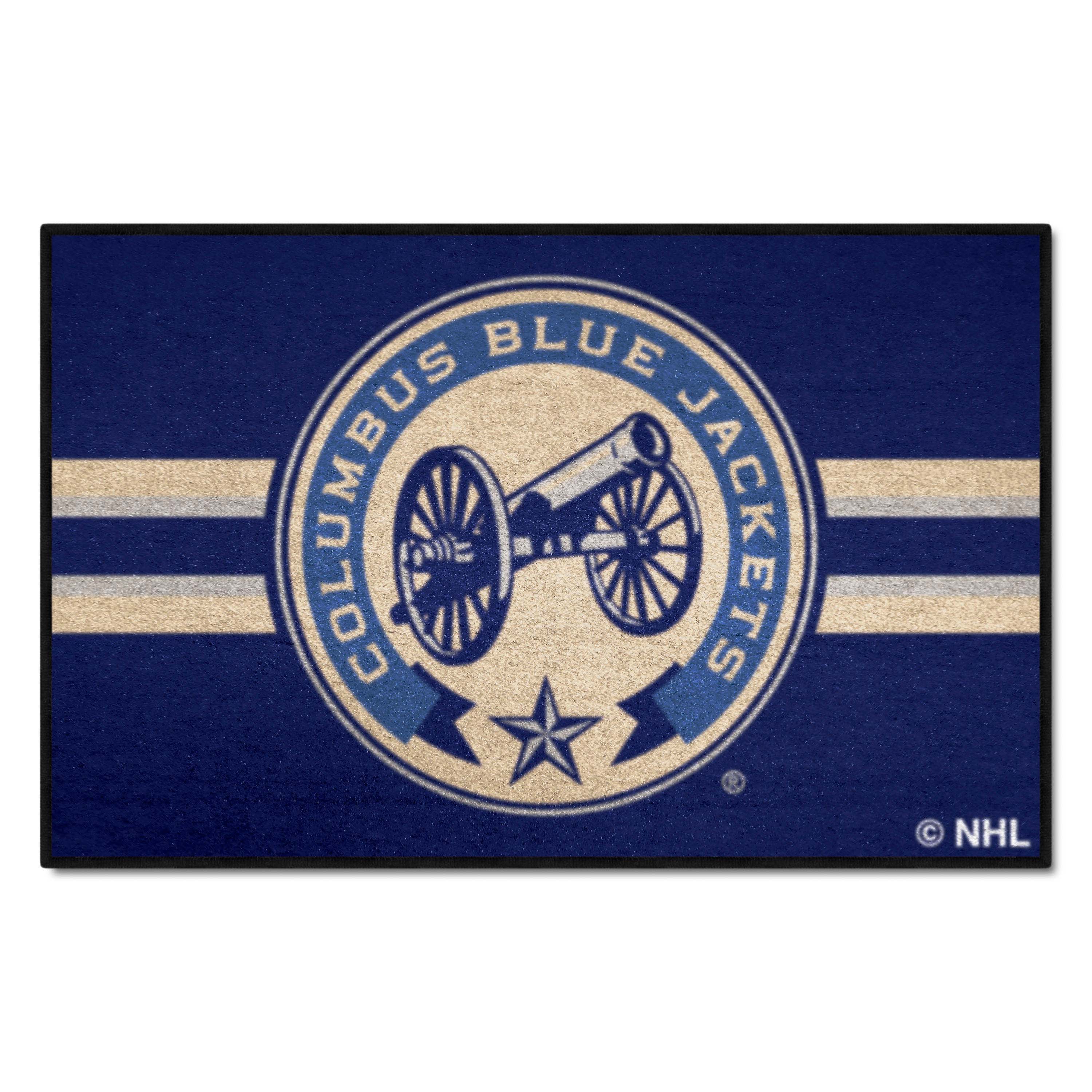 Columbus Blue Jackets Starter Mat Accent Rug - 19in. x 30in. Uniform Alternate Design - Columbus Blue Jackets