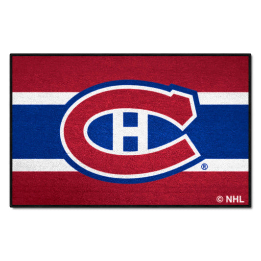 Montreal Canadiens Starter Mat Accent Rug - 19in. x 30in. Uniform Alternate Design