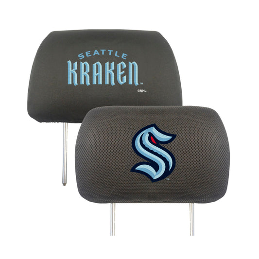 Seattle Kraken Kraken Embroidered Head Rest Cover Set - 2 Pieces