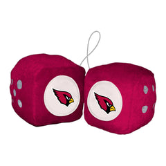 Arizona Cardinals Team Color Fuzzy Dice Décor 3" Set