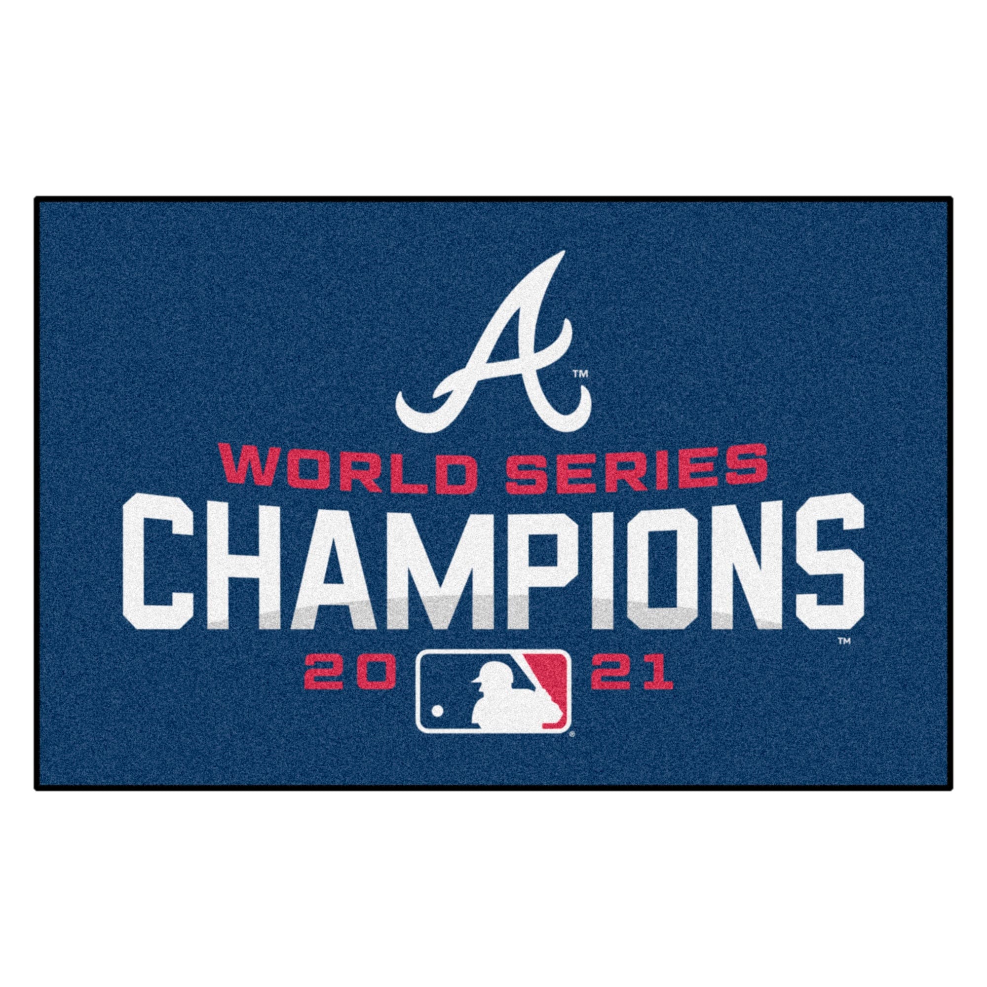 Atlanta Braves 2021 MLB World Series Champions Starter Mat Accent Rug - 19in. x 30in. - Atlanta Braves