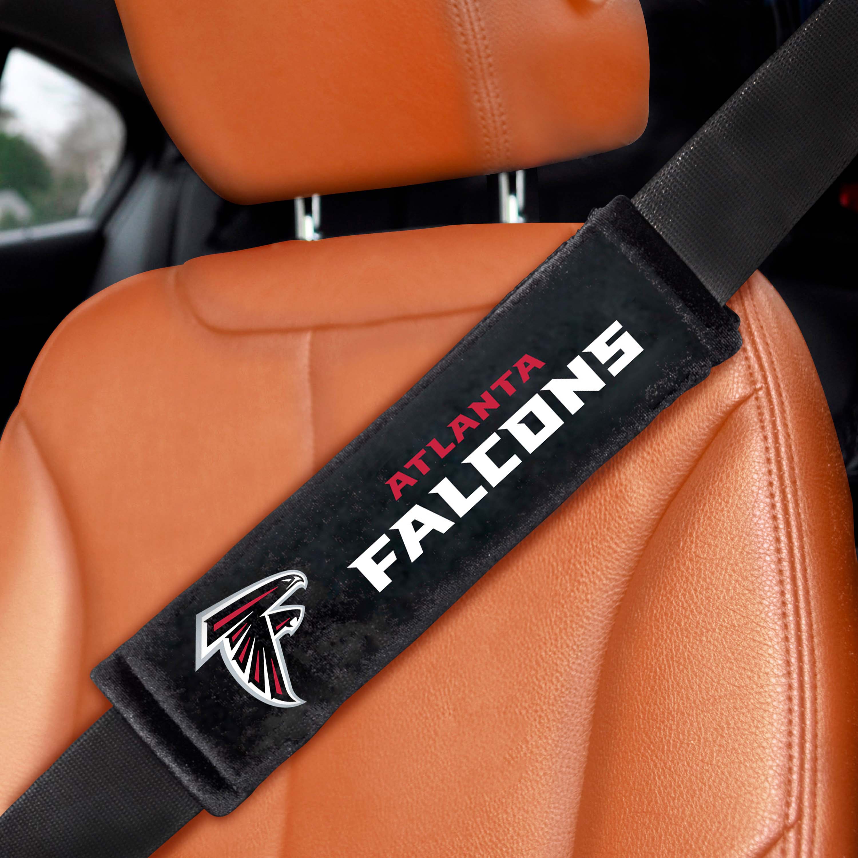 Atlanta Falcons Embroidered Seatbelt Pad - 2 Pieces - Atlanta Falcons