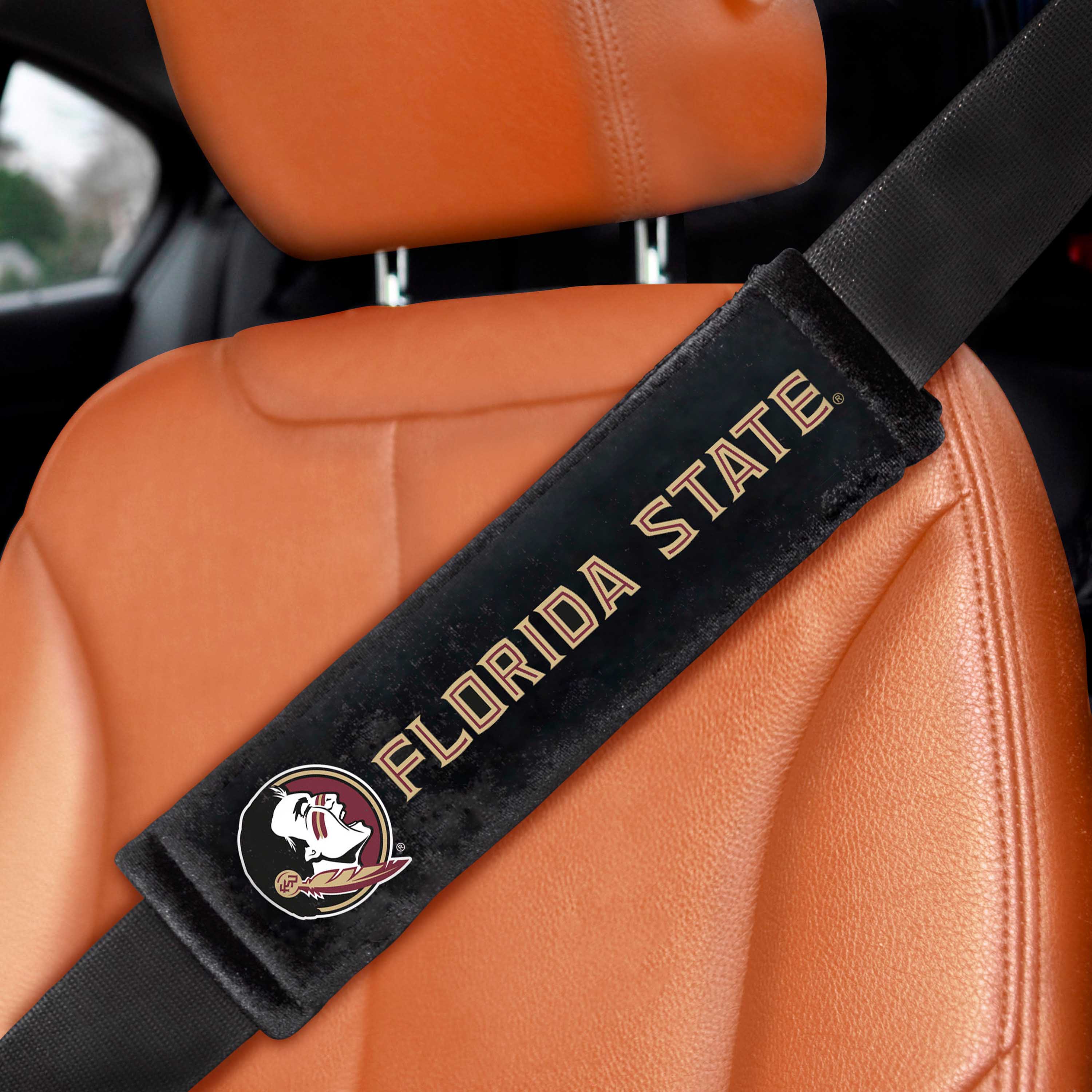 Florida State Seminoles Embroidered Seatbelt Pad - 2 Pieces