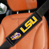 LSU Tigers Embroidered Seatbelt Pad - 2 Pieces