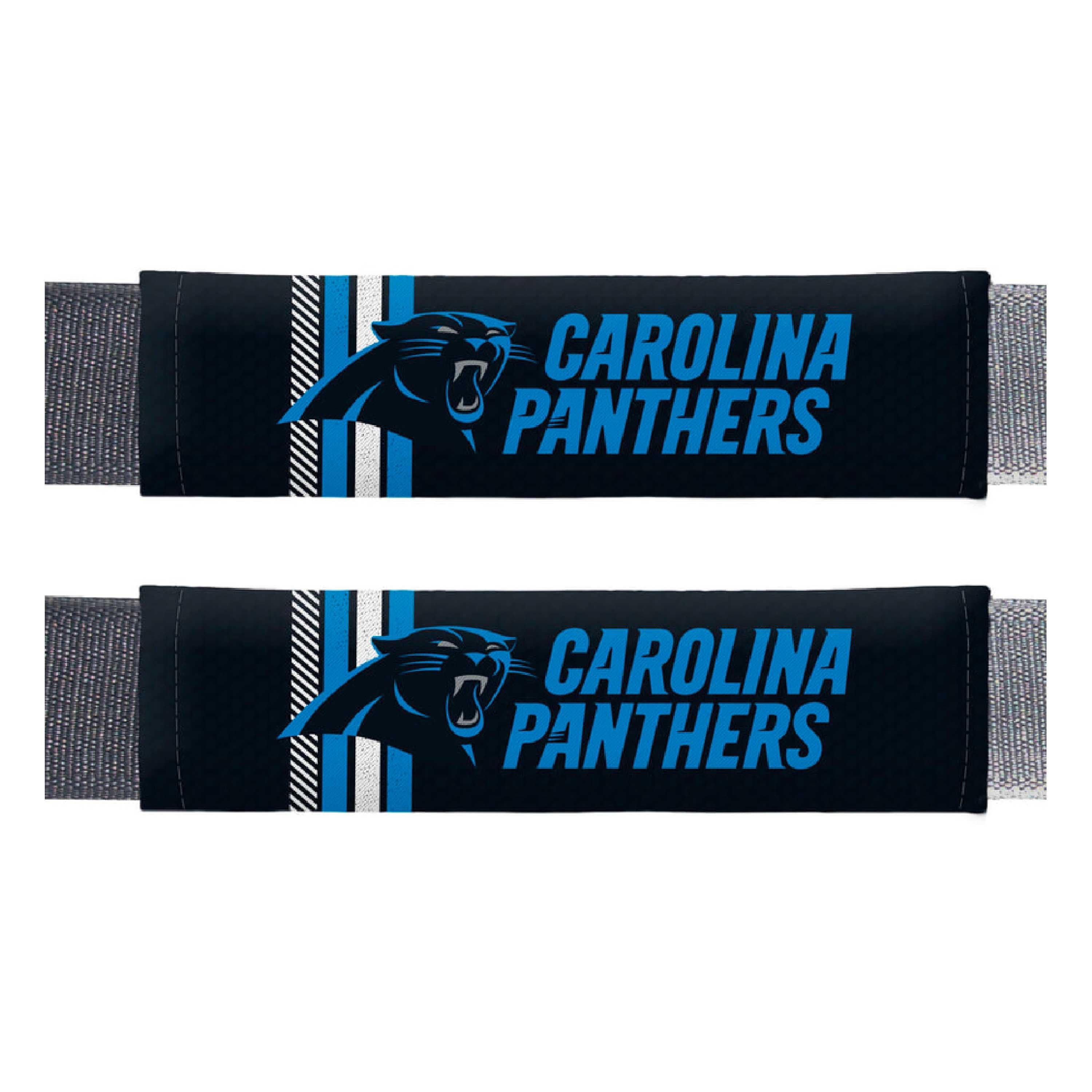 Carolina Panthers Team Color Rally Seatbelt Pad - 2 Pieces - Carolina Panthers