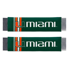 Miami Hurricanes Team Color Rally Seatbelt Pad - 2 Pieces - Miami