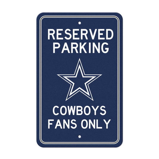 Dallas Cowboys Team Color Reserved Parking Sign Décor 18in. X 11.5in. Lightweight - Dallas Cowboys