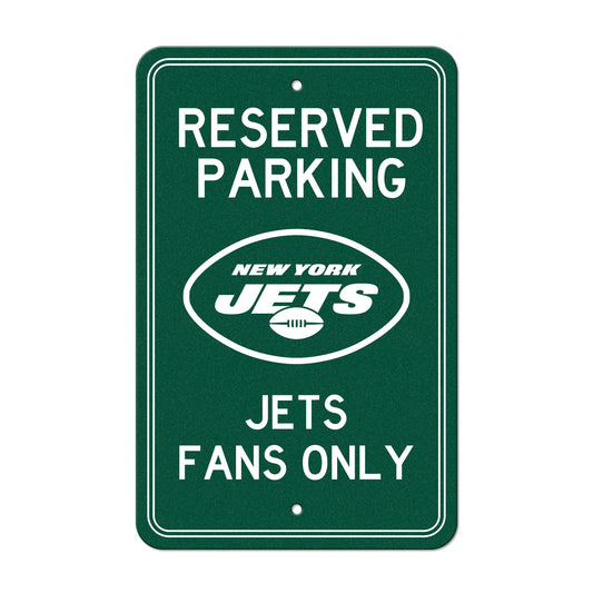 New York Jets Team Color Reserved Parking Sign Décor 18in. X 11.5in. Lightweight