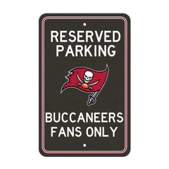 Tampa Bay Buccaneers Team Color Reserved Parking Sign Décor 18in. X 11.5in. Lightweight - Tampa Bay Buccaneers