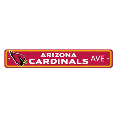 Arizona Cardinals Team Color Street Sign Décor 4in. X 24in. Lightweight