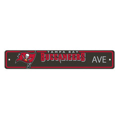 Tampa Bay Buccaneers Team Color Street Sign Décor 4in. X 24in. Lightweight