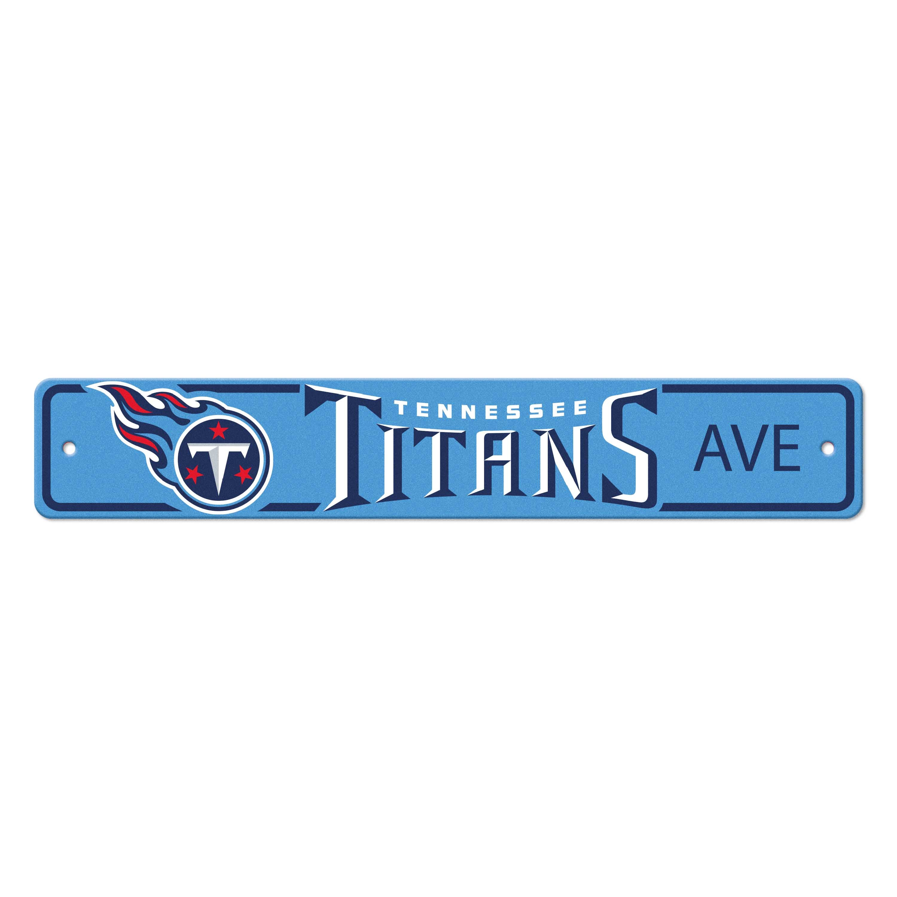 Tennessee Titans Team Color Street Sign Décor 4in. X 24in. Lightweight