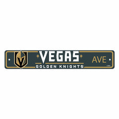 Vegas Golden Knights Team Color Street Sign Décor 4in. X 24in. Lightweight