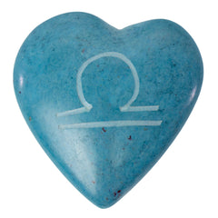 Zodiac Soapstone Hearts, Pack of 5: LIBRA